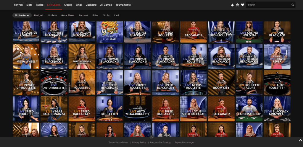 Ruby Fortune Live Casino