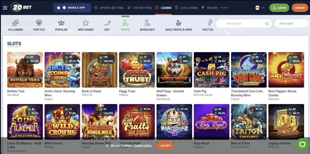 20Bet Casino Slots