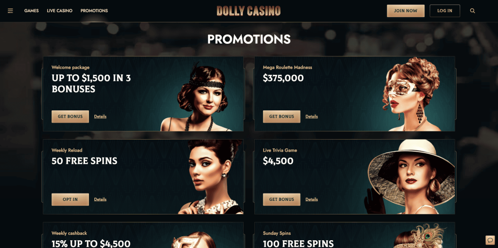 Dolly Casino Bonuses
