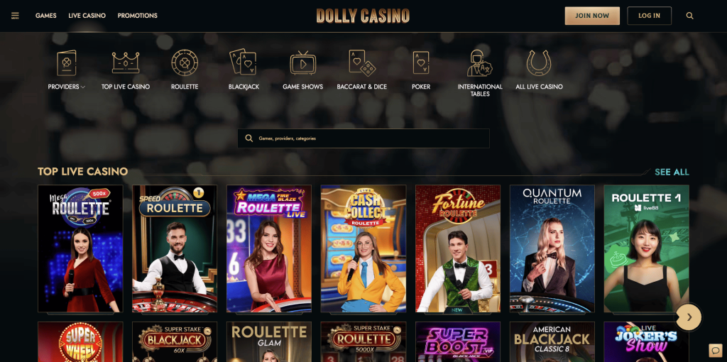 Dolly Casino Live Games