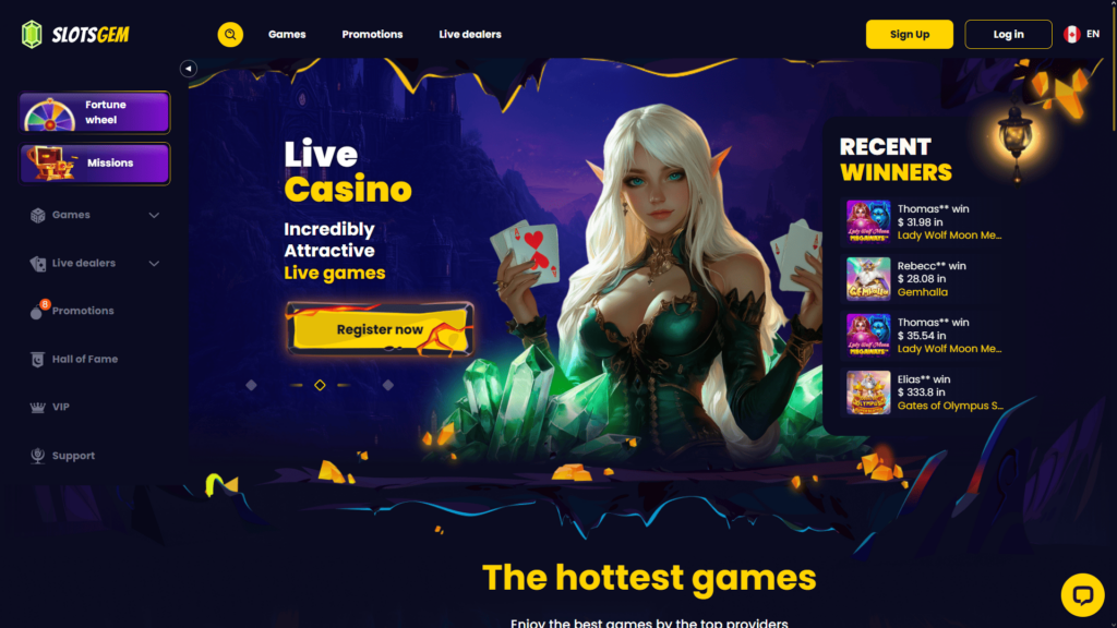 SlotsGem casino Canada