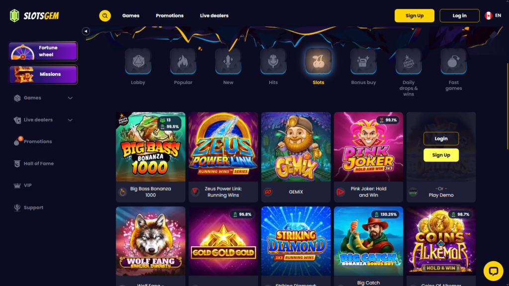 SlotsGem casino slots