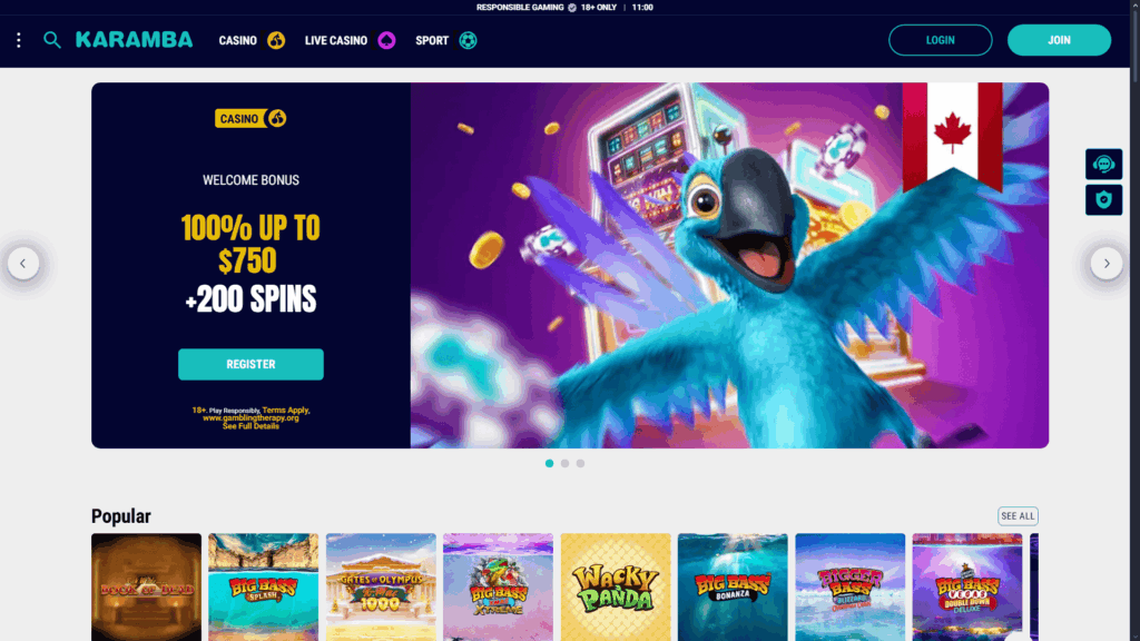 Karamba casino Canada