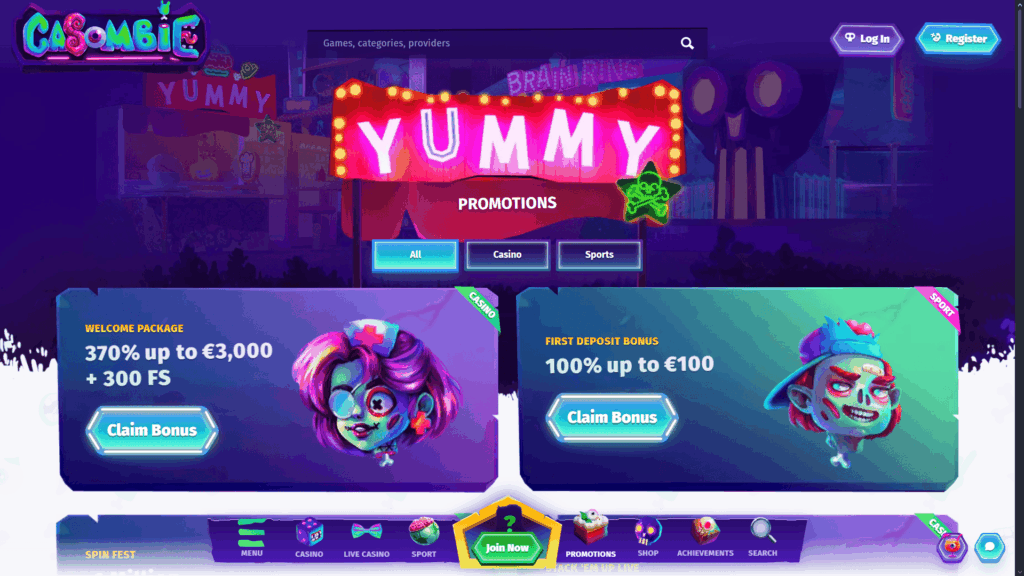 Casombie casino bonuses