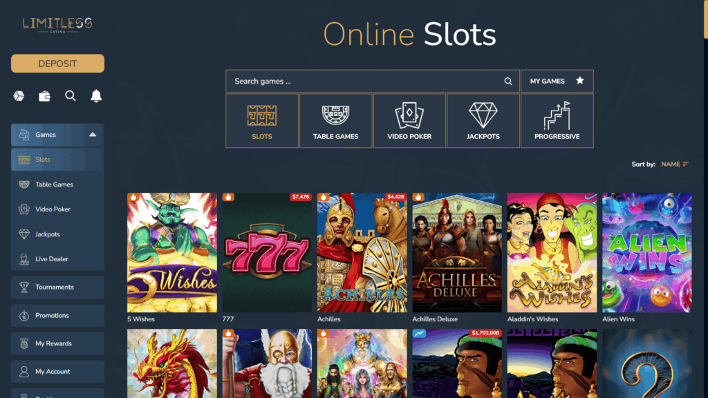 Limitless casino slots
