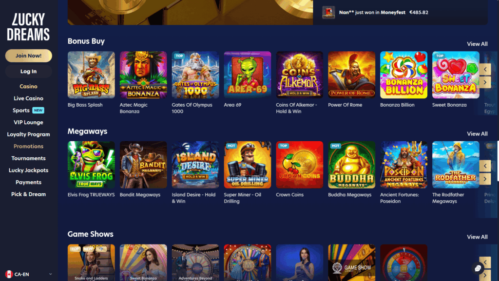 Lucky Dreams casino slots