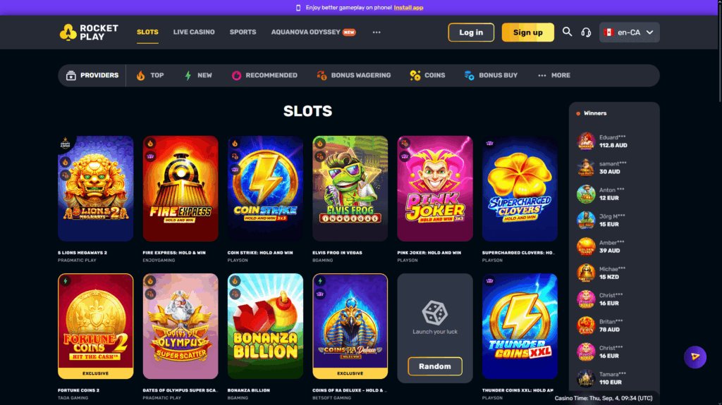 Rocket Play casino slots