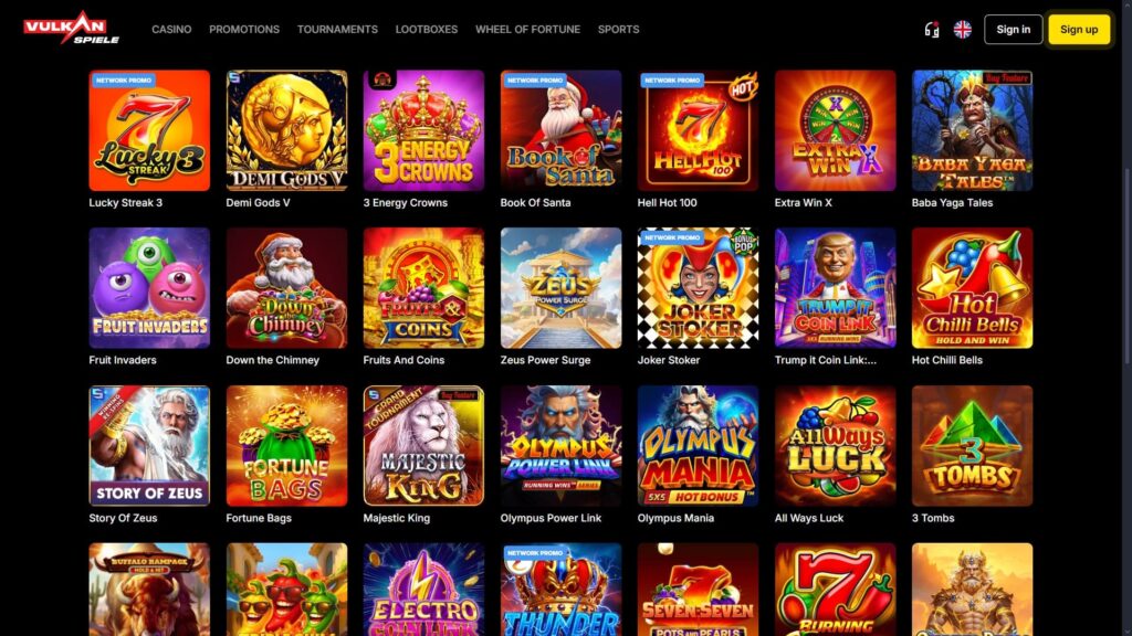 Vulkan Spiele casino slots