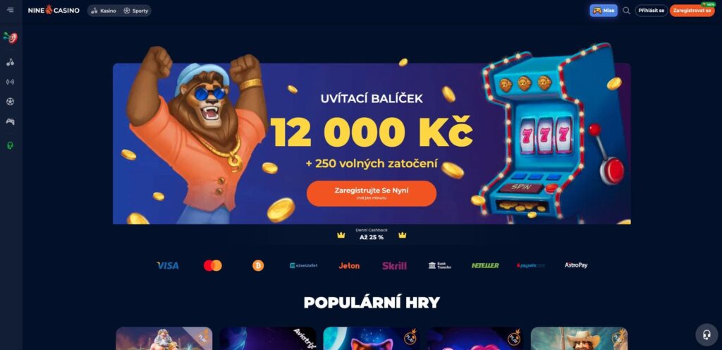 Nine casino oficiální stránky