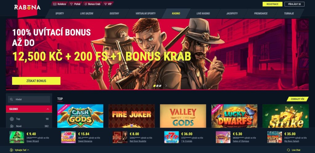 Rabona casino oficiální stránky
