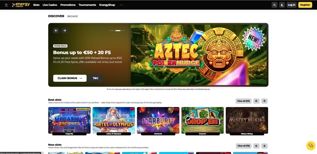 Energy casino oficiální stránka