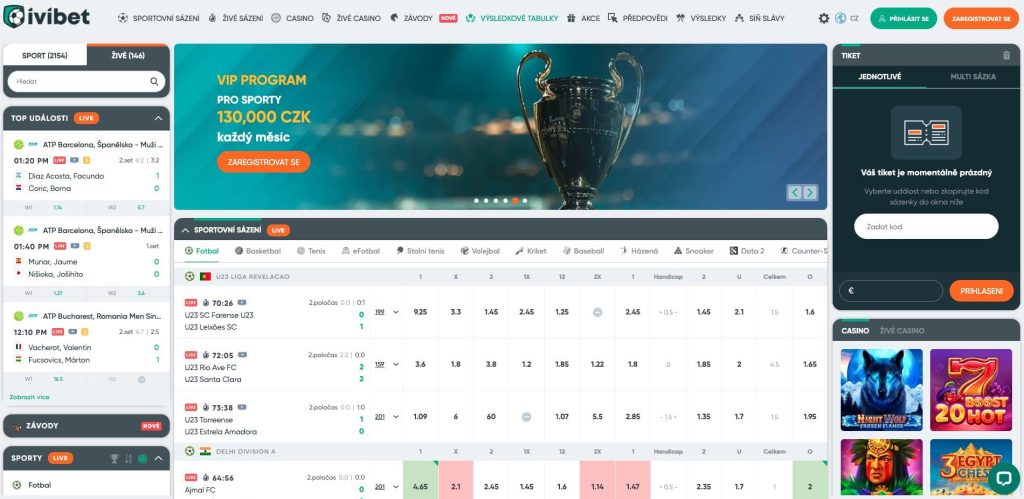IviBet sportovní sázení