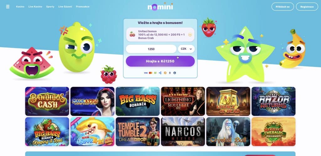 Nomini casino oficiální stránka