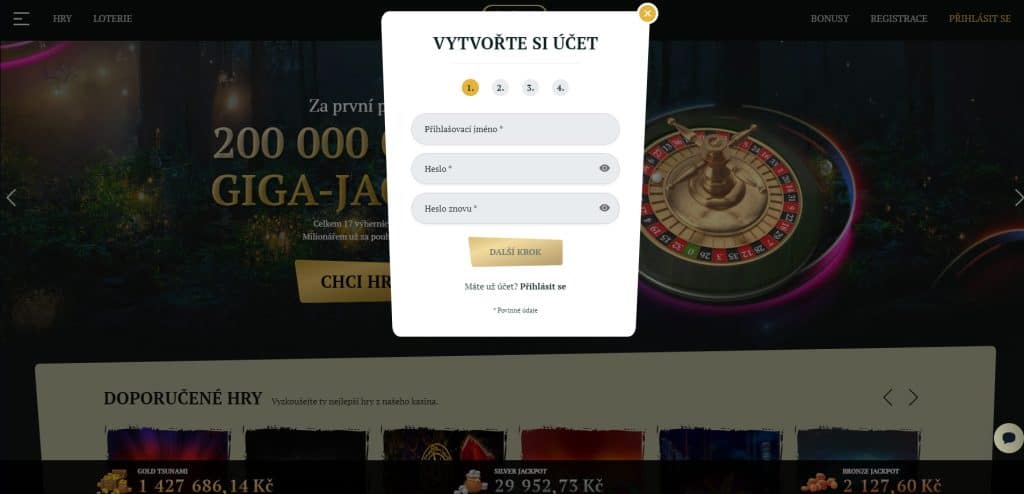 kartac casino registrace