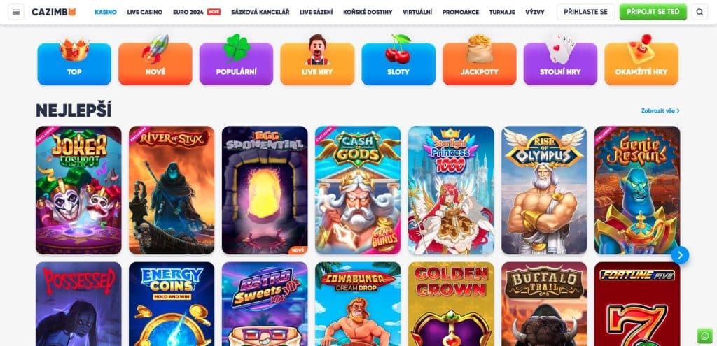 Cazimbo casino sloty