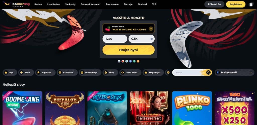 Boomerang casino Česká republika