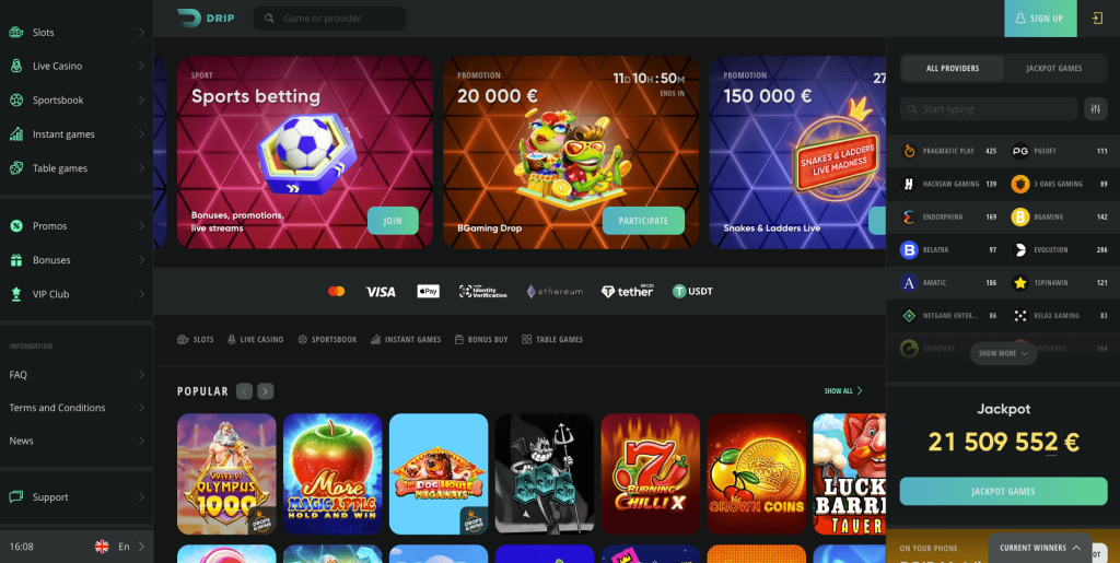 Drip casino Česká republika