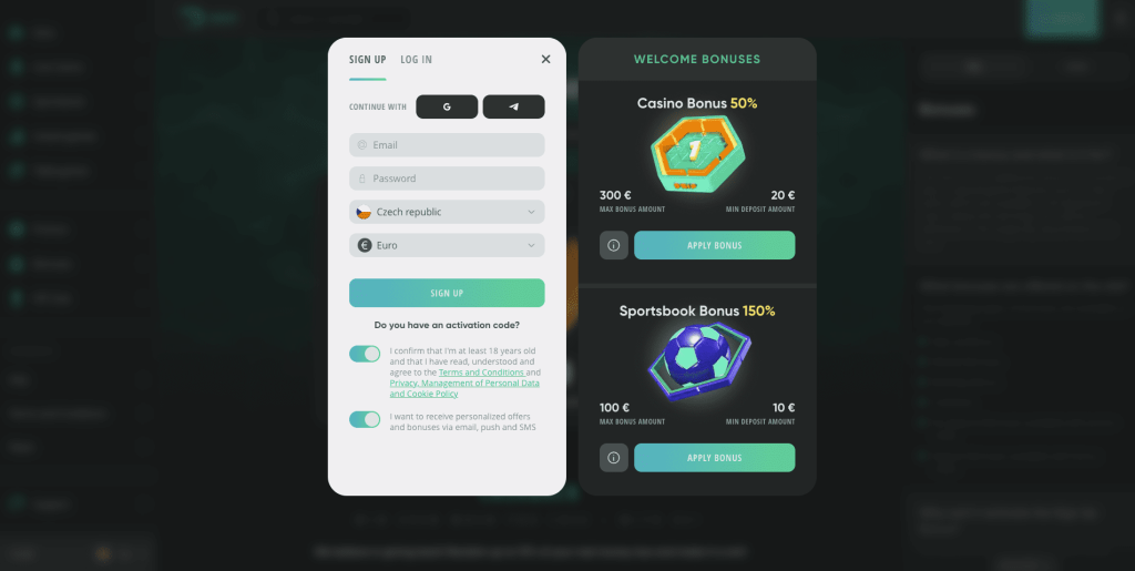 Drip casino registrace