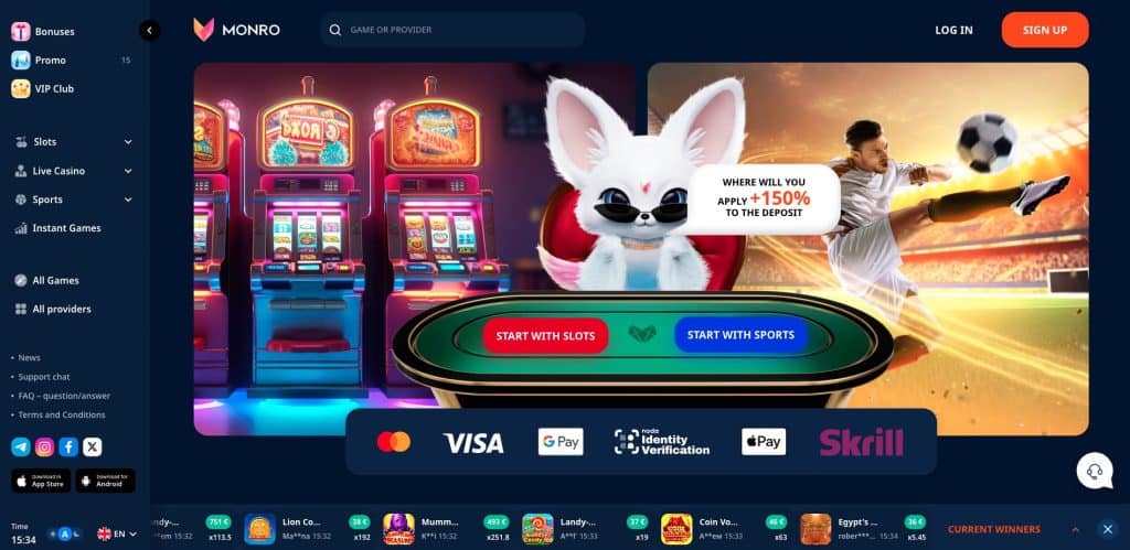 Monro casino Česká republika