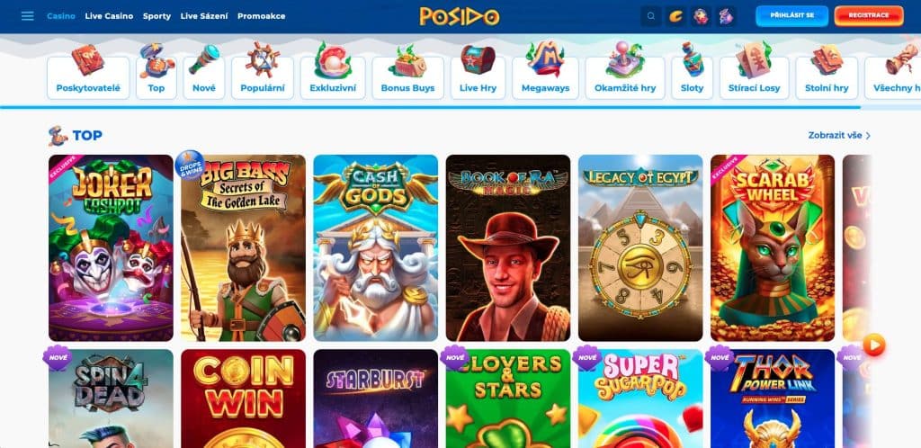 Posido casino hrací automaty