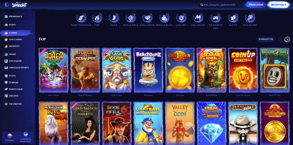 Spinight casino hrací automaty