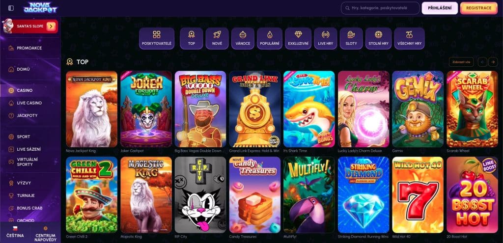 Nova Jackpot hrací automaty