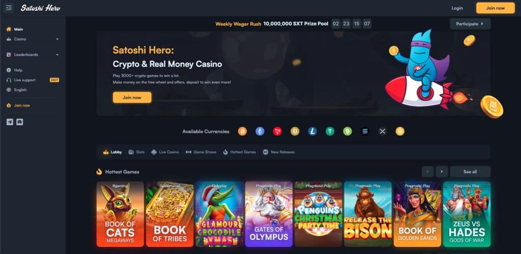 Satoshi Hero casino Česká Republika