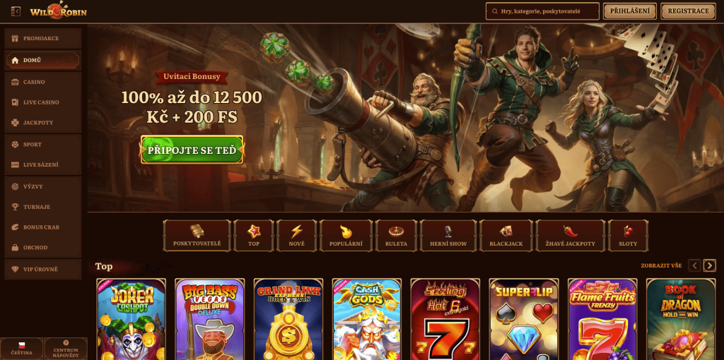 WildRobin casino Česká republika