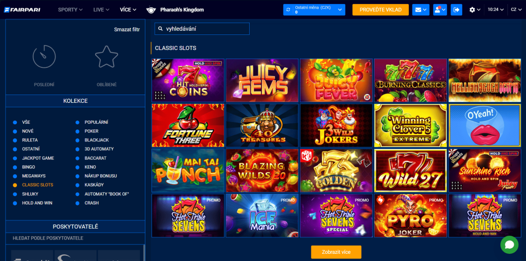 fair pari hrací automaty