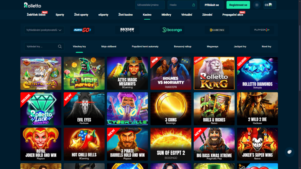 Rolletto casino Česká republika