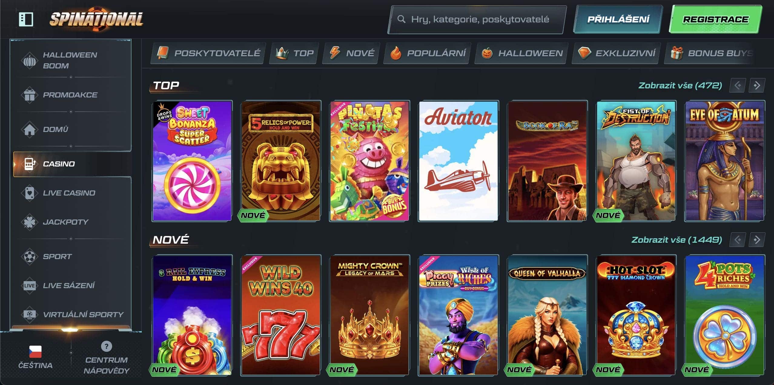 Spinational hrací automaty