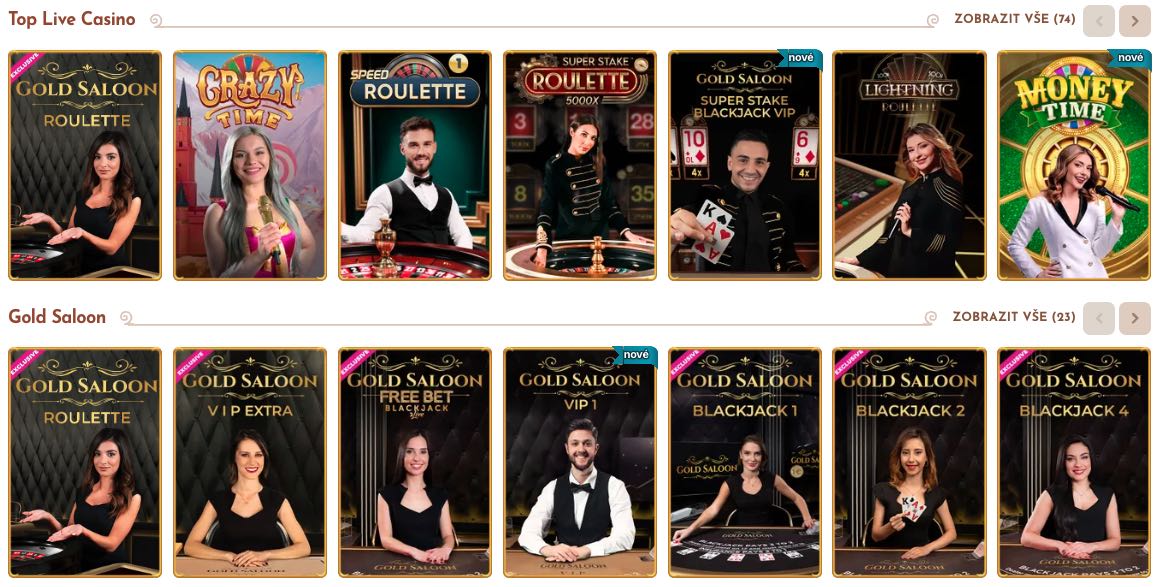 Casino s živými dealery