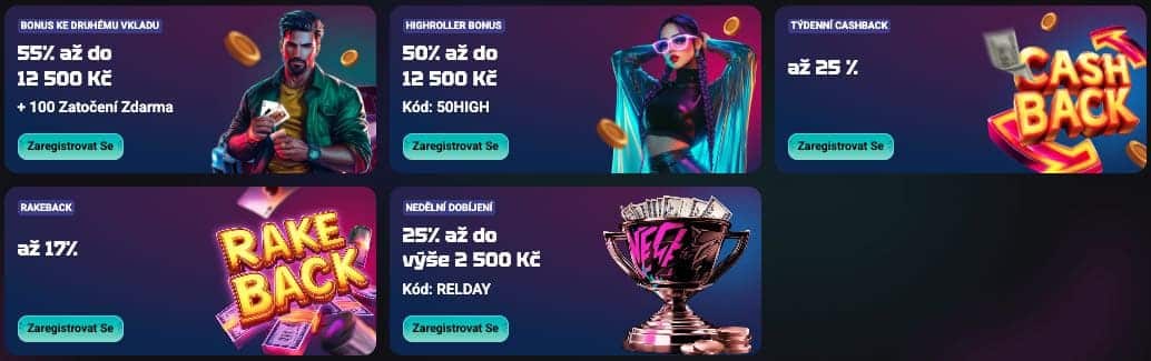 NeedForSlots casino bonusy