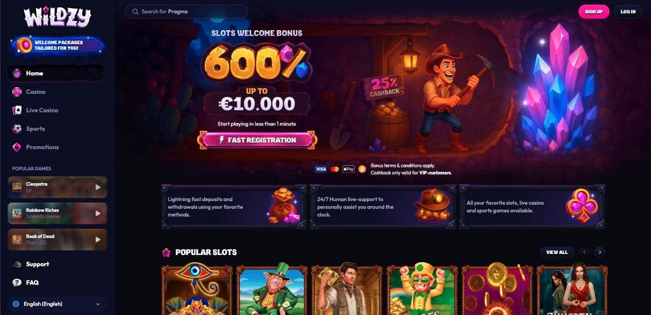 Wildzy casino Česká Republika