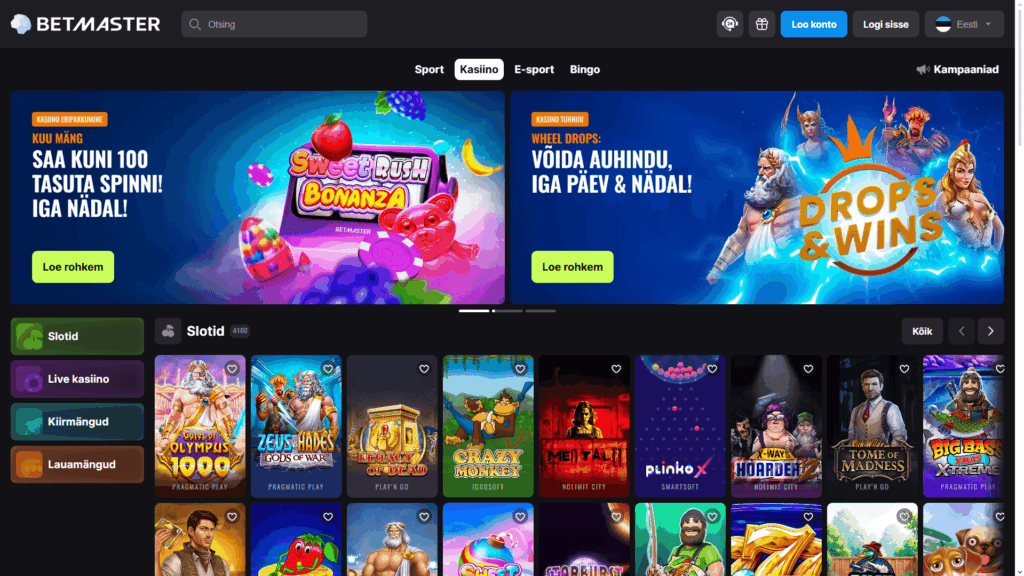 Betmaster kasiino Eesti