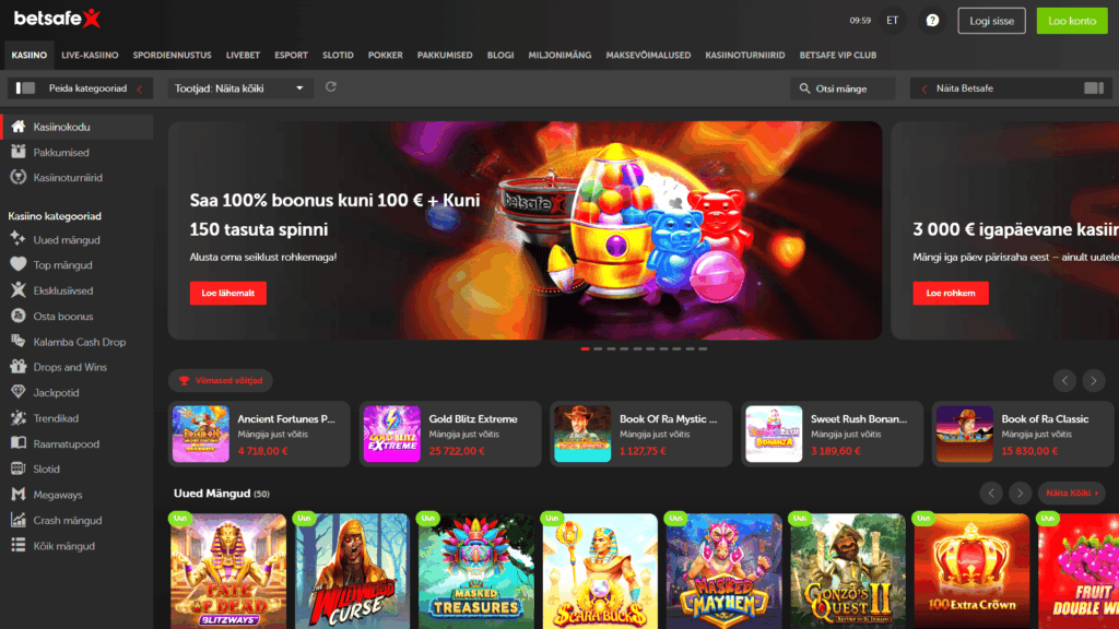 BetSafe kasiino Eesti