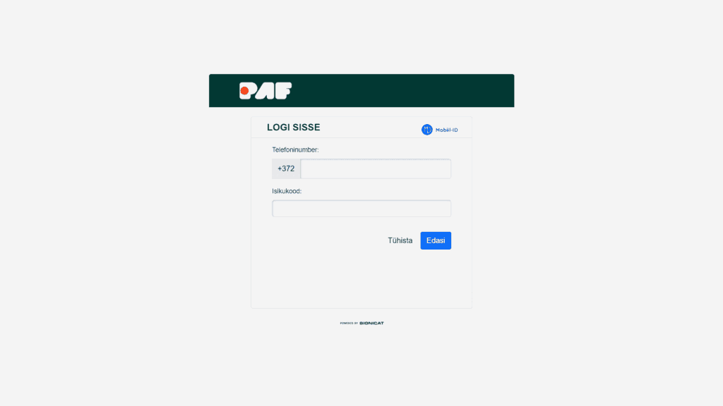 Paf kasiino registreerimine