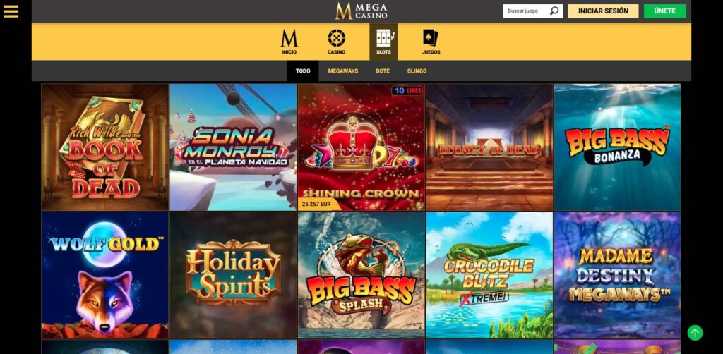 Mega casino tragamonedas