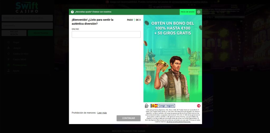 swiftcasino registrate