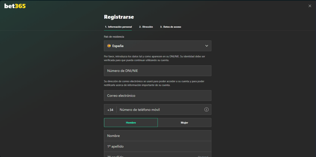 bet365 casino registro