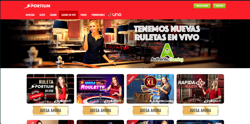 sportium casino en vivo