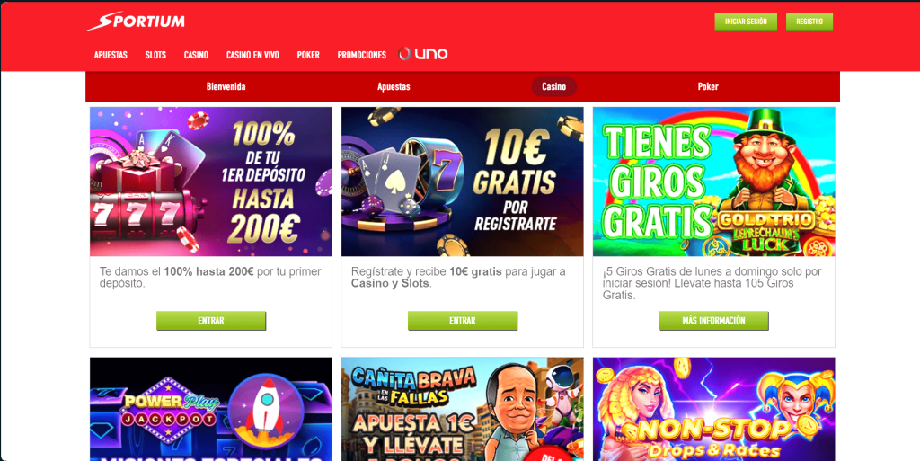 sportium casino promociones