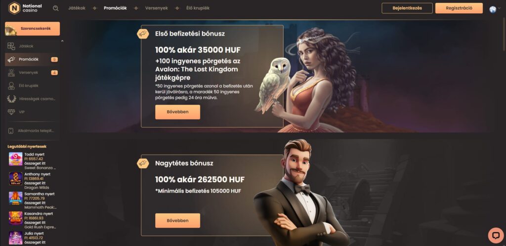 national casino promociok