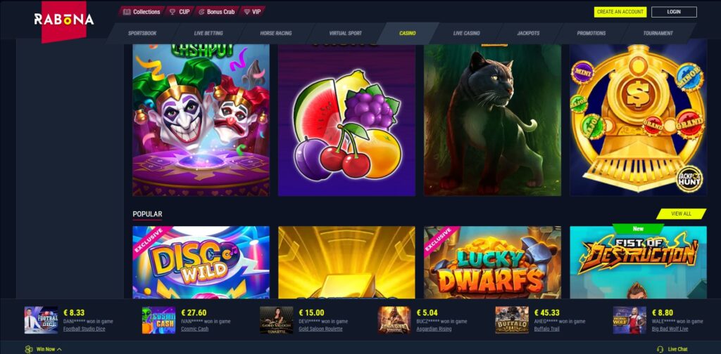 rabona Nyerőgépek