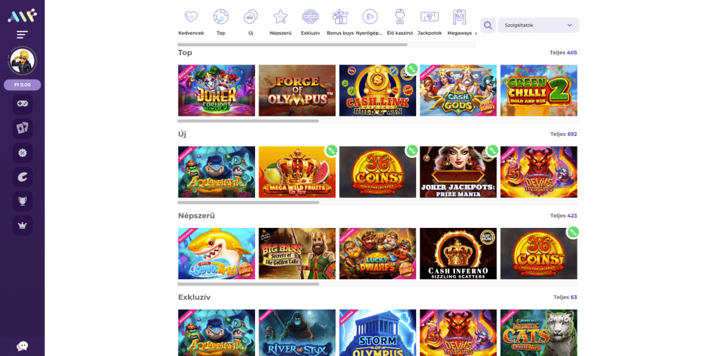 Alf Casino Nyerőgépek