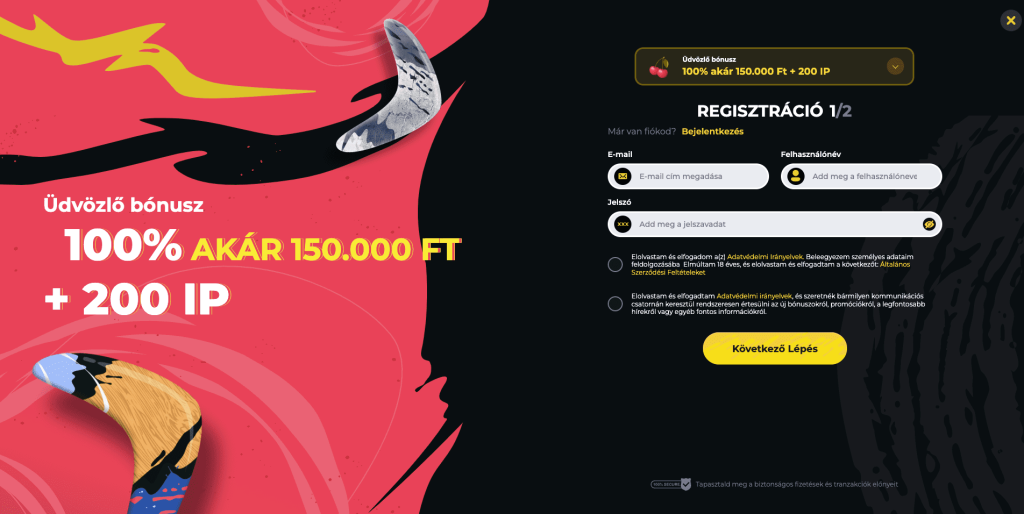 Boomerang Casino Bejegyzés