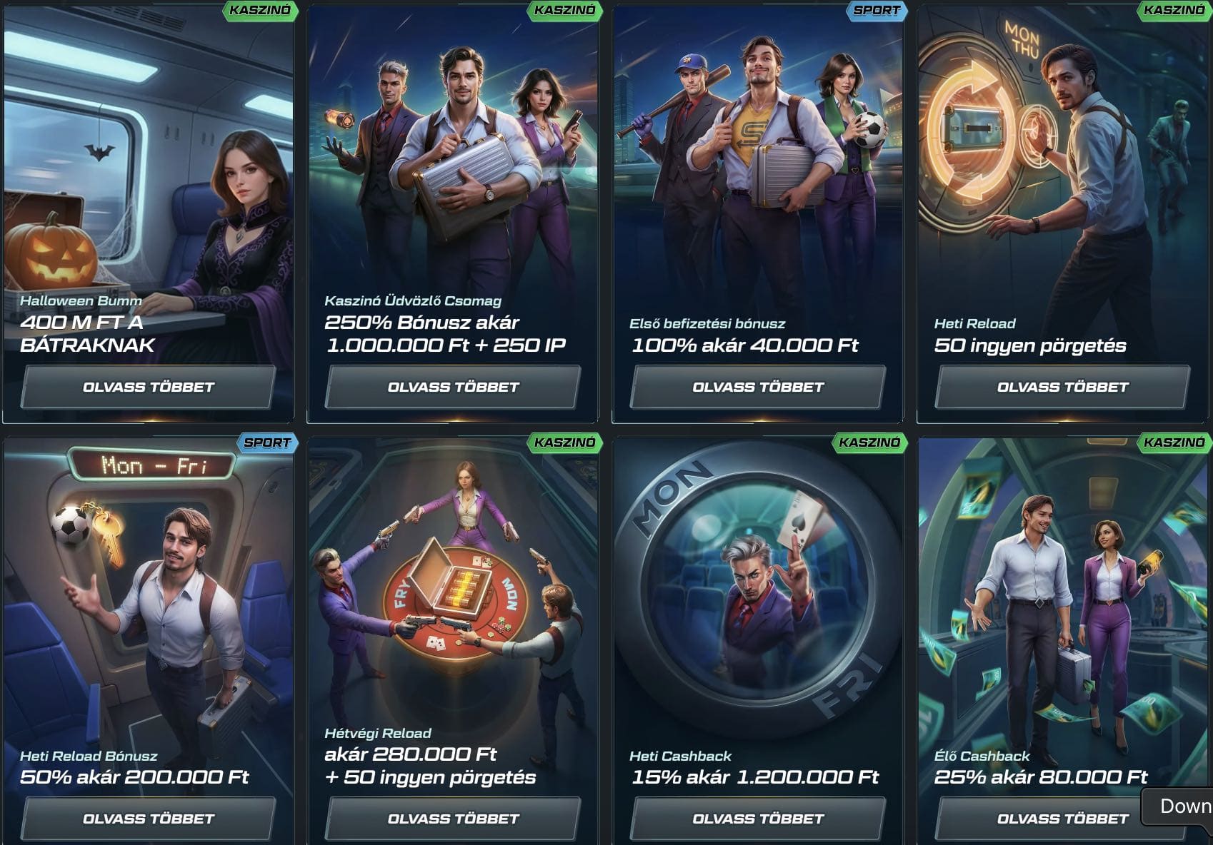 Spinational Casino bónuszok