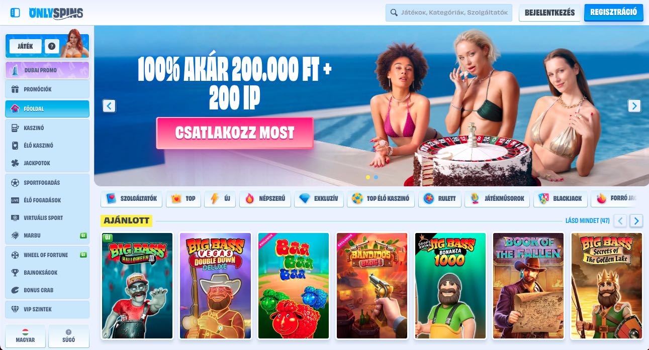 OnlySpins Casino Magyarország