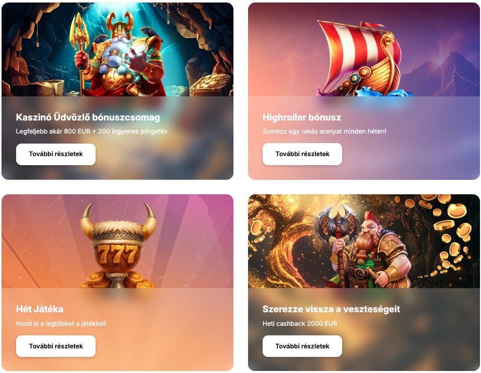 HitnSpin Casino bónuszok