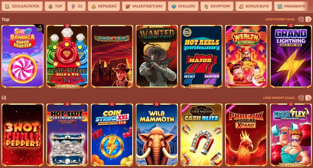 Cleobetra Casino nyerőgépek